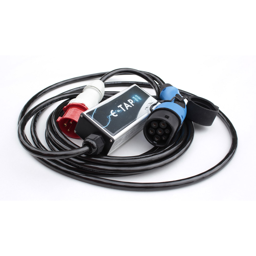 Laddare 3-fas - Typ 2 - 3x16A - 11kW - Med Tesla knapp