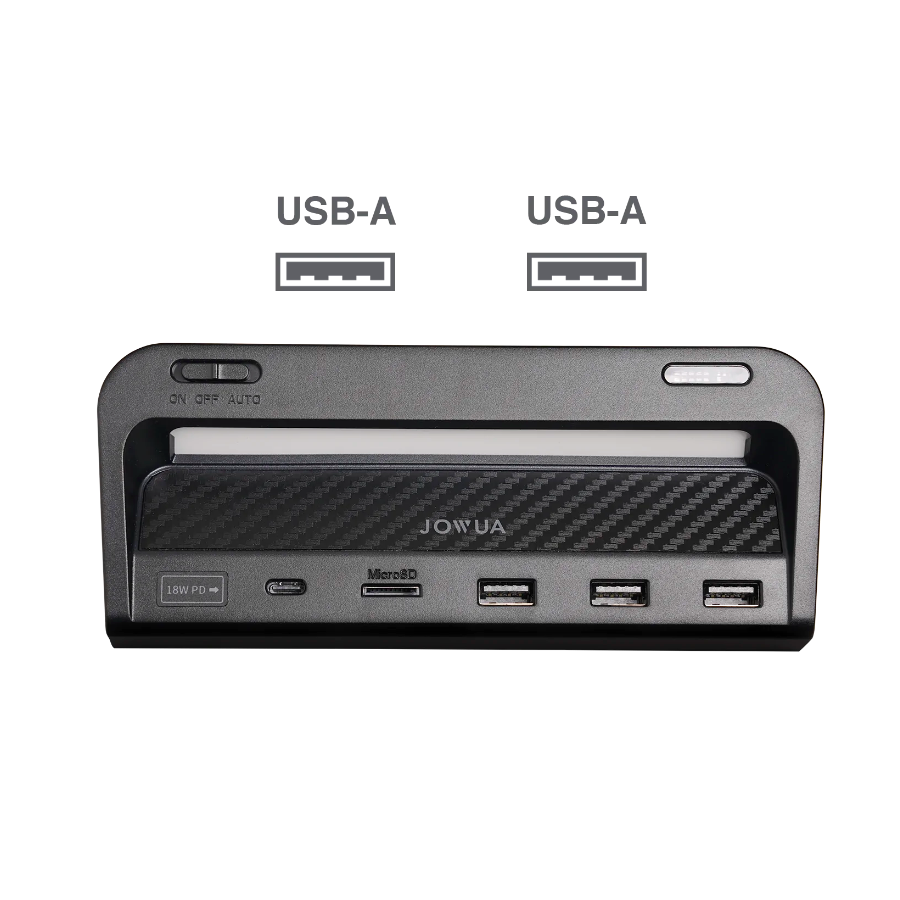 Jowua - USB Hub with LED Light (Dual USB-A)