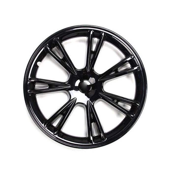 Navkapslar - Dubbel eker - Blanksvart - Model Y