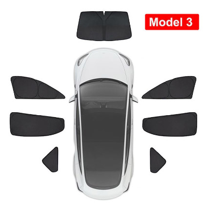 Insynsskydd / solskydd Premium - 7 delar - Model 3